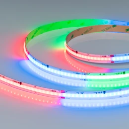 Фото #1 товара Светодиодная лента SPI-COB-X630-12mm 24V RGB-PX63 (11 W/m, IP20, 5m) (Arlight, -)