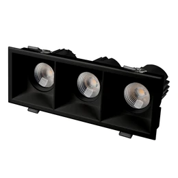 Фото #1 товара Светильник MS-FLOW-BUILT-S230x85-3x12W Warm3000 (BK, 55 deg, 230V) (Arlight, IP20 Металл, 5 лет)