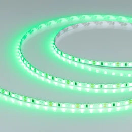 Фото #1 товара Светодиодная лента RT-A120-5mm 12V Green (9.6 W/m, IP20, 2835, 5m) (Arlight, узкая)