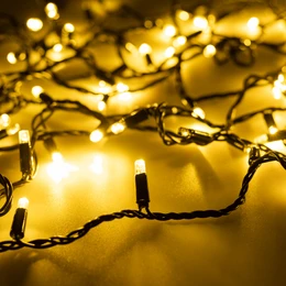 Фото #1 товара Светодиодная гирлянда ARD-STRING-CLASSIC-1000-BLACK-100LED-PULSE Warm (230V, 7W) (Ardecoled, IP65)