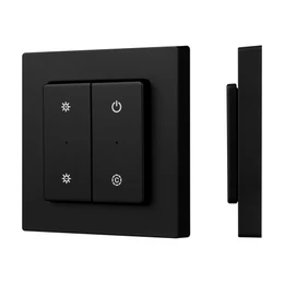 Фото #1 товара INTELLIGENT ARLIGHT Кнопочная панель SMART-RF-801-22-MULTI черная, квадрат. (3V, пластик, 2.4G) (IARL, IP20 Пластик, 5 лет)