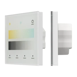 Фото #1 товара INTELLIGENT ARLIGHT Сенсорная панель SMART-DALI-301-11-1G-4SC-DT8 Белая (230V, встраиваемая, 2.4G) (IARL, IP20 Пластик, 5 лет)