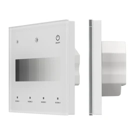 Фото #1 товара INTELLIGENT ARLIGHT Сенсорная панель SMART-DALI-301-11-1G-4SC-DT6 Белая (230V, встраиваемая, 2.4G) (IARL, IP20 Пластик, 5 лет)