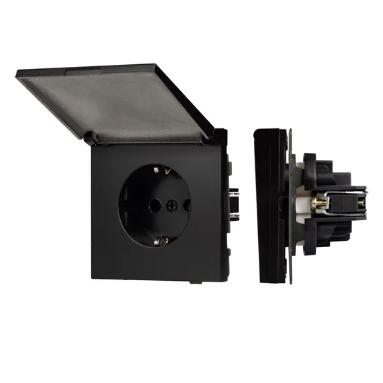Фото #1 товара Механизм розетки влагозащищённый SCT-TENDO-MCP-PL-BK (230V, 16A) (Arlight, -)