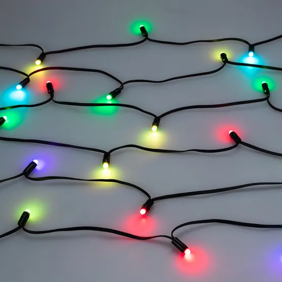 Фото #2 товара Светодиодная гирлянда Нить Смарт ARD-MOOD-CLASSIC-5000-BLACK-26LED RGBY-SPI (230V, 7.5W, Tuya Wi-Fi) (Ardecoled, IP65)