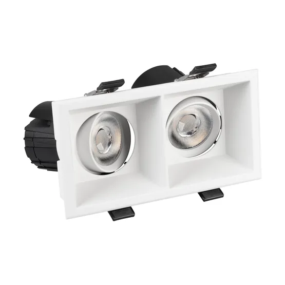 Фото #5 товара Светильник MS-FLOW-BUILT-S157x85-2x6W Warm3000 (WH, 55 deg, 230V) (Arlight, IP20 Металл, 5 лет)