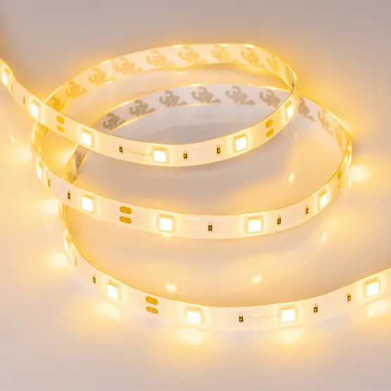 Фото #4 товара Светодиодная лента RTW 2-5000SE 12V Yellow (5060, 150 LED, LUX) (Arlight, 7.2 Вт/м, IP65)