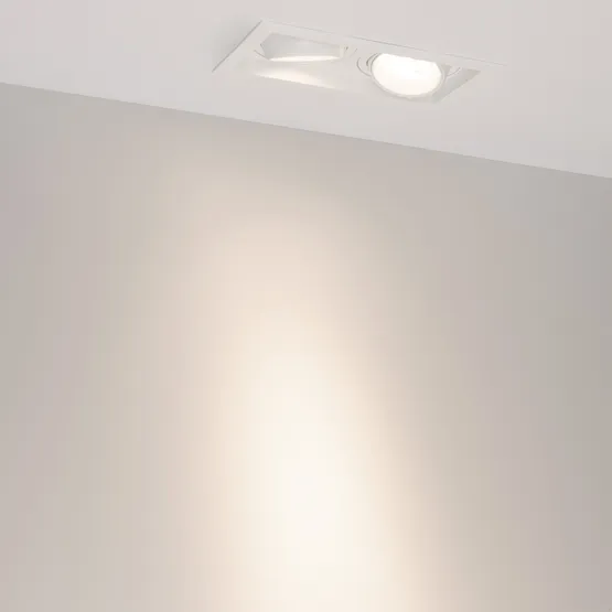 Фото #5 товара Светильник MS-VORTEX-BUILT-S210x117-2x20W Day4000 (WH-WH, 20 deg, 230V) (Arlight, IP20 Металл, 5 лет)