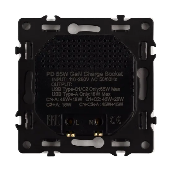 Фото #2 товара ARL NOBE USB Розетка тип А+С+С софт-тач никель SCT-MUACC-SFPL-FC-IS (65W, QC3) (Arlight, -)