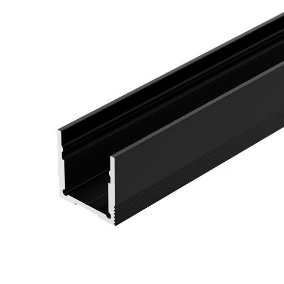 Фото #2 товара Профиль SL-SLIM20-H20-3000 BLACK (BY) (Arlight, Алюминий)