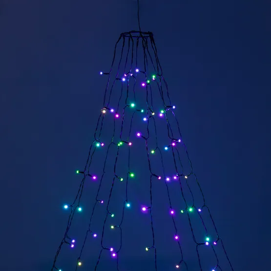 Фото #1 товара Светодиодная гирлянда Лучи Смарт ARD-GALA-CLASSIC-1800-BLACK-180LED RGB (230V, 3.6W, Tuya Wi-Fi) (Ardecoled, IP65)