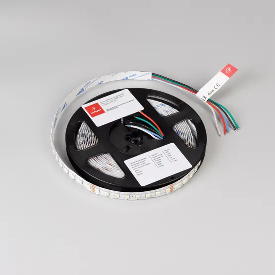 Фото #4 товара Светодиодная лента герметичная RZ-NANO-H96-12mm 24V RGBW-White (12 W/m, IP54, 5m) (Arlight, CRI>90)
