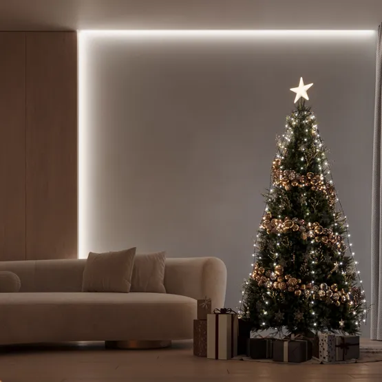 Фото #5 товара Светодиодная гирлянда Лучи Смарт ARD-GALA-CLASSIC-1500-BLACK-150LED Warm (230V, 4.7W, Tuya Wi-Fi) (Ardecoled, IP65)