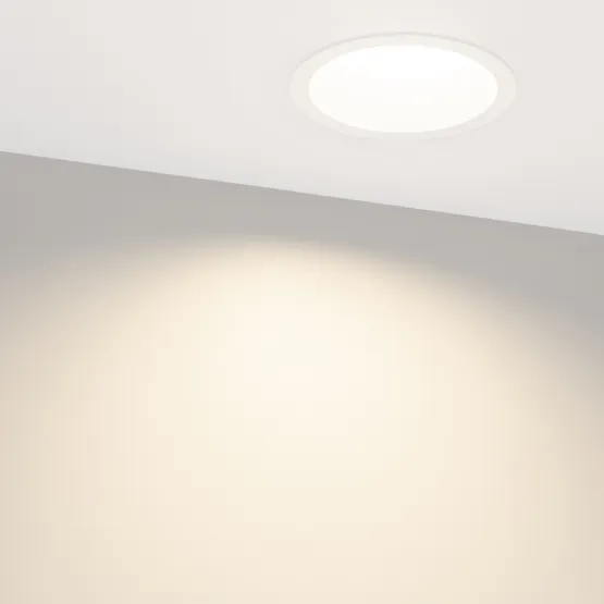 Фото #4 товара Светильник MS-DROP-BUILT-R137-24W Day4000 (WH, 90 deg, 230V) (Arlight, IP54 Металл, 5 лет)