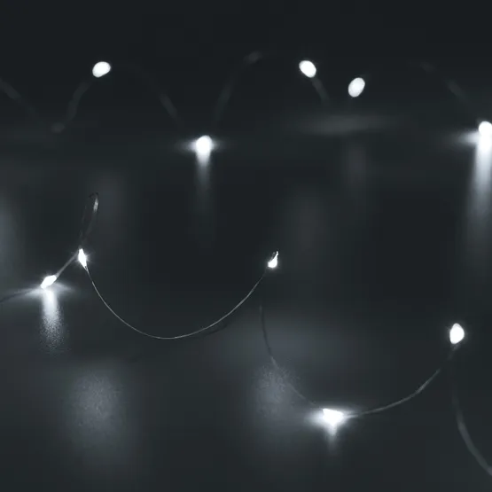 Фото #1 товара Светодиодная гирлянда ARD-DEW-HOME-2000-CLEAR-20LED-STD White6000 (3V, Battery Pack) (Ardecoled, IP20)