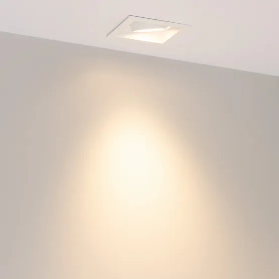 Фото #4 товара Светильник MS-VORTEX-BUILT-S90x90-12W Warm3000 (WH-WH, 40 deg, 230V) (Arlight, IP20 Металл, 5 лет)