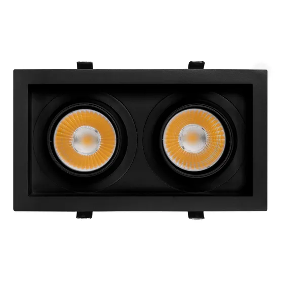 Фото #4 товара Светильник MS-VORTEX-BUILT-S250x140-2x30W Warm3000 (BK-BK, 17 deg, 230V) (Arlight, IP20 Металл, 5 лет)
