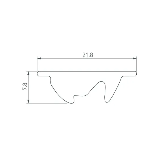 Фото #2 товара Экран асимметричный SL-LINE-W20-2500 (Arlight, Пластик)