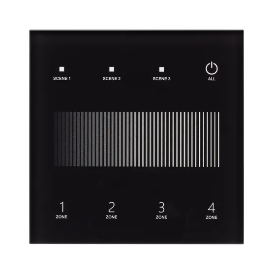 Фото #2 товара INTELLIGENT ARLIGHT Сенсорная панель SMART-DALI-301-11-4G-3SC-DT6 Черная (230V, встраиваемая, 2.4G) (IARL, IP20 Пластик, 5 лет)