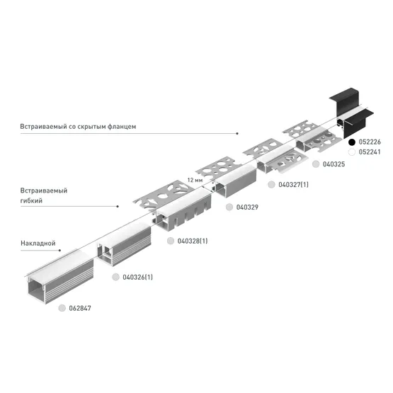 Фото #4 товара Профиль FANTOM-W12-2000 ANOD (Arlight, Алюминий)