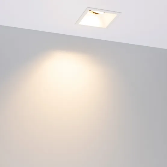 Фото #2 товара Светильник MS-FLOW-BUILT-S85x85-6W Warm3000 (WH, 55 deg, 230V) (Arlight, IP20 Металл, 5 лет)