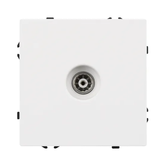 Фото #3 товара Механизм телевизионной розетки SCT-NOBE-MTV1-SFPL-WH (Arlight, Белый кварц)