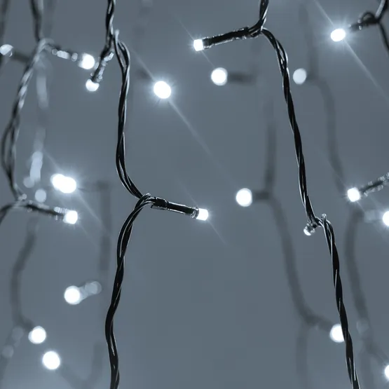 Фото #3 товара Светодиодная гирлянда Лучи Смарт ARD-GALA-CLASSIC-3000-BLACK-300LED White (230V, 4.7W, Tuya Wi-Fi) (Ardecoled, IP65)
