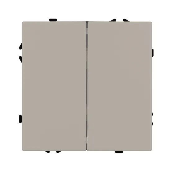 Фото #3 товара Механизм выключателя двухклавишный проходной SWT-NOBE-MKP2-SFPL-CA (230V, 10A) (Arlight, -)