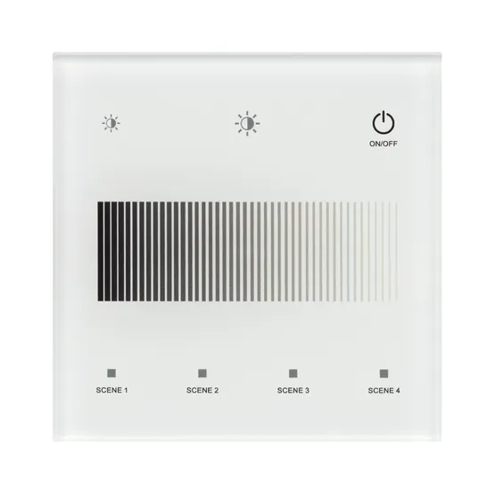 Фото #3 товара INTELLIGENT ARLIGHT Сенсорная панель SMART-DALI-301-11-1G-4SC-DT6 Белая (230V, встраиваемая, 2.4G) (IARL, IP20 Пластик, 5 лет)