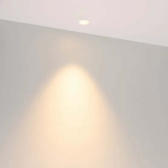 Фото #4 товара Светильник MS-INVISIO-TRIMLESS-R35-5W Warm2700 (WH-WH, 36 deg, 230V) (Arlight, IP54 Металл, 5 лет)