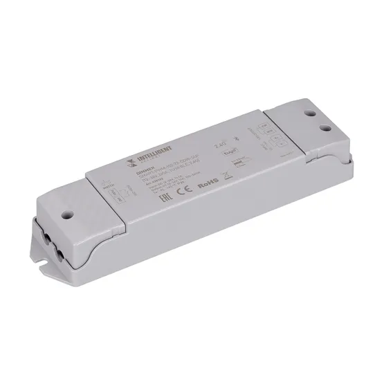 Фото #1 товара INTELLIGENT ARLIGHT Диммер SMART-PWM-102-72-CDW-SUF (12-36V, 2x5A, TUYA BLE, 2.4G) (IARL, IP20 Пластик, 5 лет)