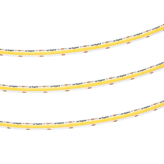 Фото #2 товара Светодиодная лента COB-X576-10mm 24V Warm3000 (15 W/m, IP20, 5m) (Arlight, высок.эфф.150 лм/Вт)
