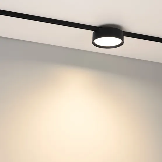 Фото #2 товара Светильник MAG-MICROCOSM-RONDO-R105-10W Warm3000 (BK, 90 deg, 24V) (Arlight, IP20 Металл, 5 лет)