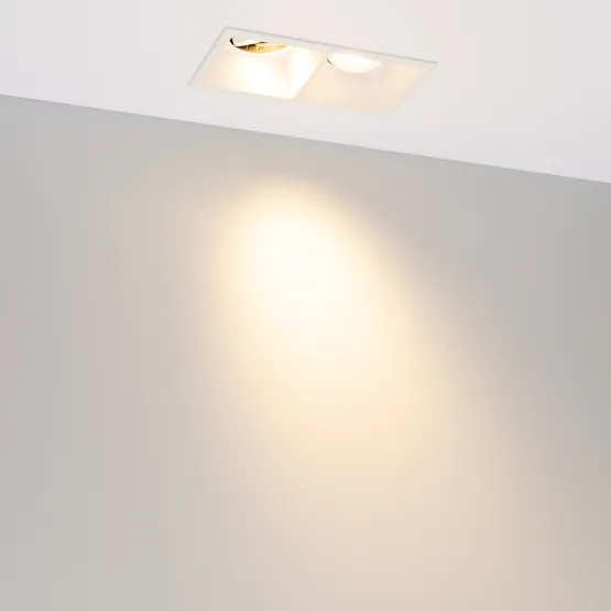 Фото #3 товара Светильник MS-FLOW-BUILT-S157x85-2x6W Warm3000 (WH, 38 deg, 230V) (Arlight, IP20 Металл, 5 лет)