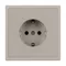 Минифото #3 товара ARL NOBE Розетка зк со шторками софт-тач кашемир SCT-MEU-SFPL-CA (250V, 16A) (Arlight, -)