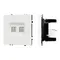 Минифото #1 товара Механизм сдвоенной компьютерной розетки SCT-NOBE-MPC2-SFPL-WH (RJ-45, CAT6) (Arlight, -)