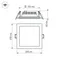Минифото #6 товара Светодиодная панель LT-S200x200WH 16W Warm White 120deg (Arlight, IP40 Металл, 3 года)