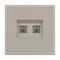 Минифото #2 товара Механизм сдвоенной компьютерной розетки SCT-NOBE-MPC2-SFPL-CA (RJ-45, CAT6) (Arlight, Кашемир)